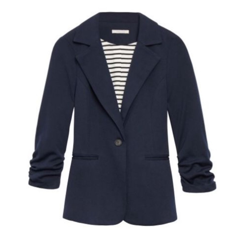 41 Hawthorn Benson 3/4 ruches Sleeve Blazer NWOT